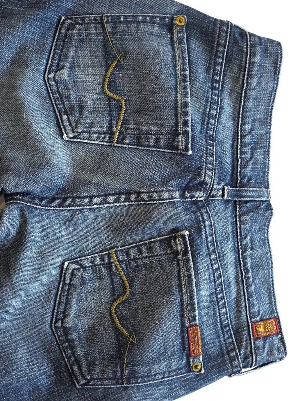 7 For All Mankind Y2K Low Rise Bootcut Jeans Size 25 Made in USA